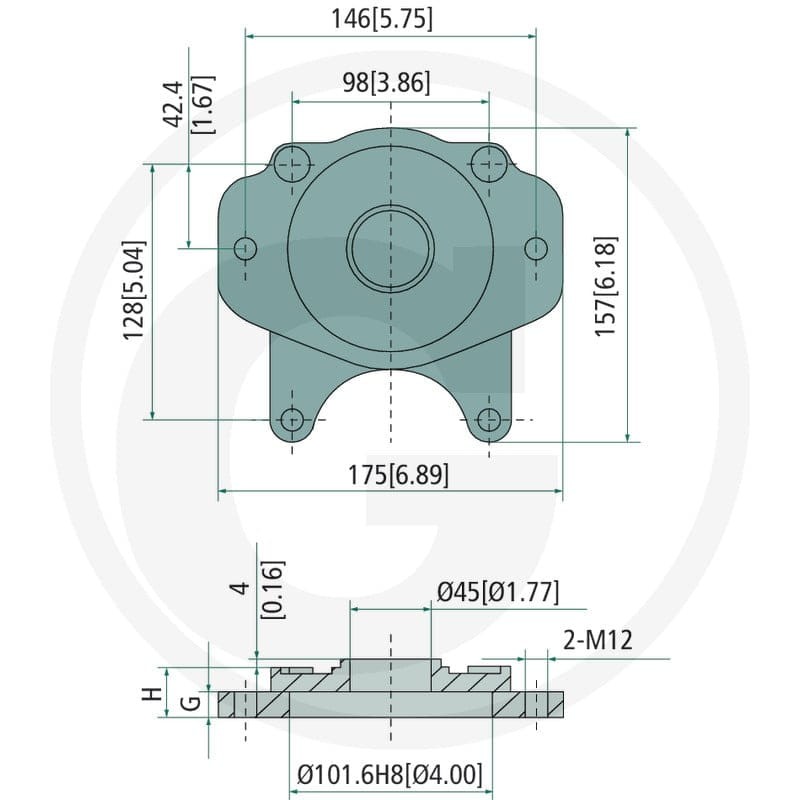 GRANIT Kołnierz adaptera SAE-B 87001694 - 87001694 - Sklep rolniczy PoltechParts