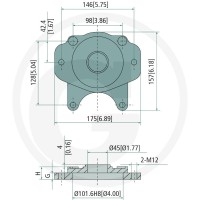 GRANIT Kołnierz adaptera SAE-B 87001694 - 87001694 - Sklep rolniczy PoltechParts