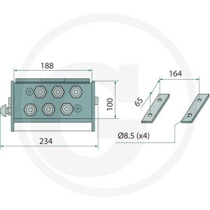 Faster Wtyczka P606 gwint wew. 6x 1/2" BSP DN10 86002093