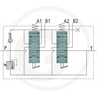 GRANIT Zawór P40 2x DW (z kielichami przyłączen 87000934 - 87000934 - Sklep rolniczy PoltechParts
