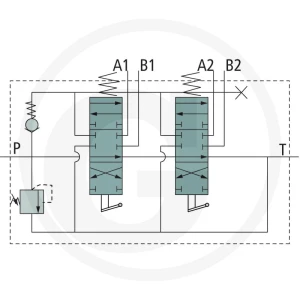GRANIT Zawór P40 2x DW (z kielichami przyłączen 87000934