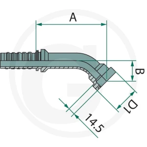GRANIT PN 20 SFS-CAT 3/4" 45° DS 87013222