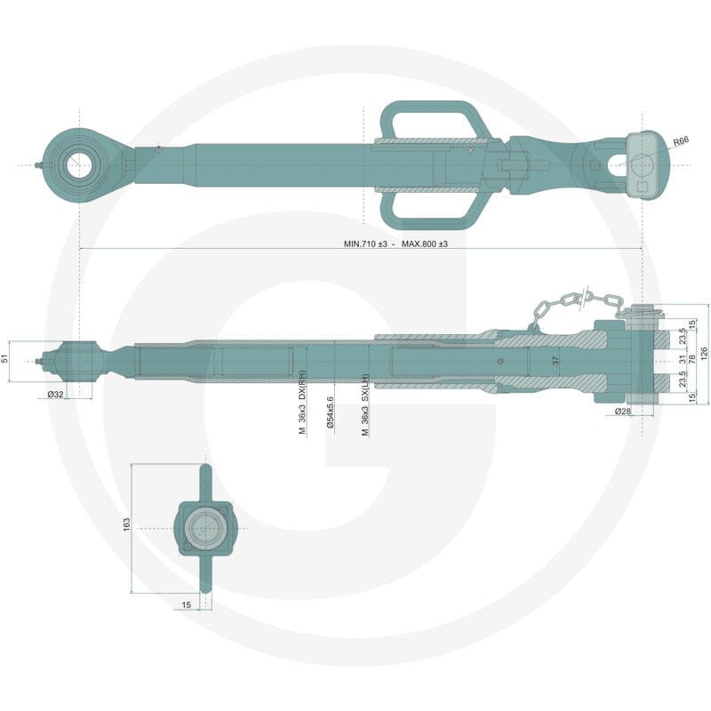 GRANIT Rozpórka do podnoszenia 71802209 - Sklep PoltechParts