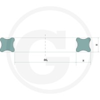 GRANIT Pierścień X z Vitonu 570XR013.95X2.62V - 570XR013.95X2.62V - Sklep rolniczy PoltechParts