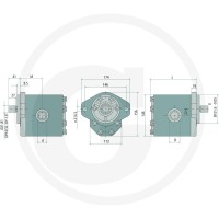 GRANIT Gr-3 pompa 33cc prawo SAE-B Z=13 gwint wew.-BSP 87020111 - 87020111 - Sklep rolniczy PoltechParts