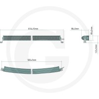 GRANIT Reflektor roboczy / listwa świetlna LED 7070010381 - Sklep PoltechParts