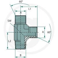 GRANIT LA 1/4 M-BSP x 1/4 M-NPT 81526716 - 81526716 - Sklep rolniczy PoltechParts