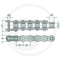 DONGHUA Łańcuch rolkowy 837ASA35F - 837ASA35F - Sklep rolniczy PoltechParts