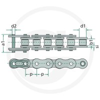 DONGHUA Łańcuch rolkowy 8371642F - 8371642F - Sklep rolniczy PoltechParts