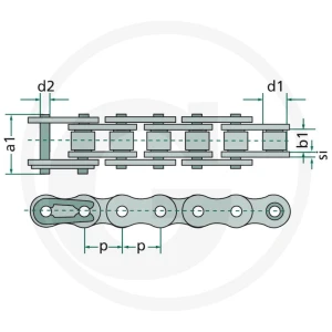 DONGHUA Łańcuch rolkowy 8371642F