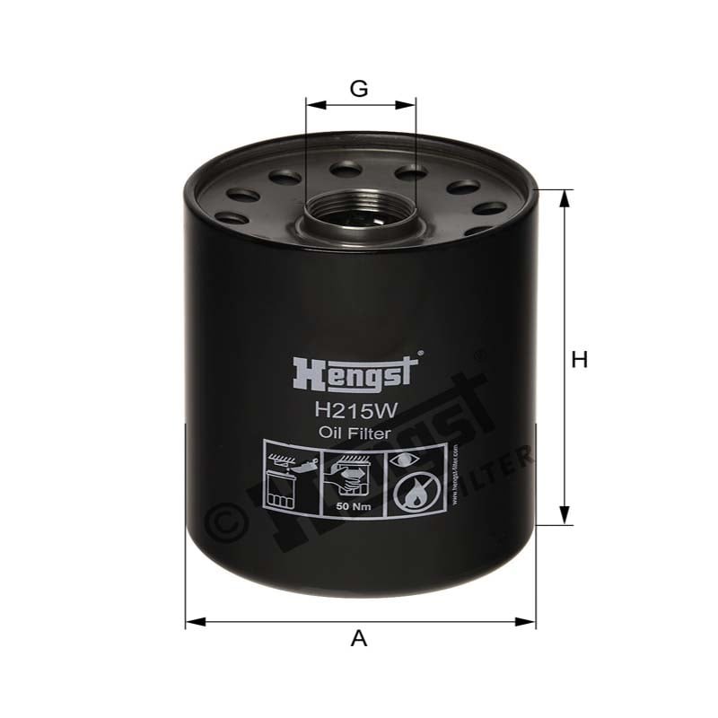 Hengst Filtr oleju 866H215W - 866H215W - Sklep rolniczy PoltechParts