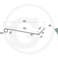GRANIT Palec zagarniający siewnika 1801… | poltechparts.pl