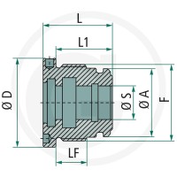 Contarini D90/50 Nakrętka głowicy M95x2 82000391 - 82000391 - Sklep rolniczy PoltechParts