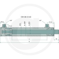 GRANIT Siłownik-DW-OB-35-60-350 8203571NE - Sklep PoltechParts