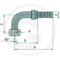 Gates PNB 25 DKOR 1" 90° 81503253 | poltechparts.pl