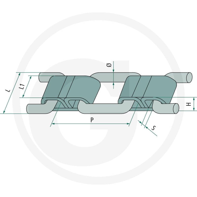 GRANIT Łańcuch ogniwowy 80/12 75532001 - 75532001 - Sklep rolniczy PoltechParts