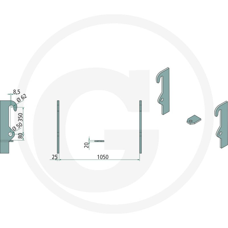 GRANIT Zestaw elementów wypalanych 778755213 - 778755213 - Sklep rolniczy PoltechParts