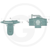 Walterscheid Zaczep automatyczny kulowy 80 770KI8389 - 770KI8389 - Sklep rolniczy PoltechParts