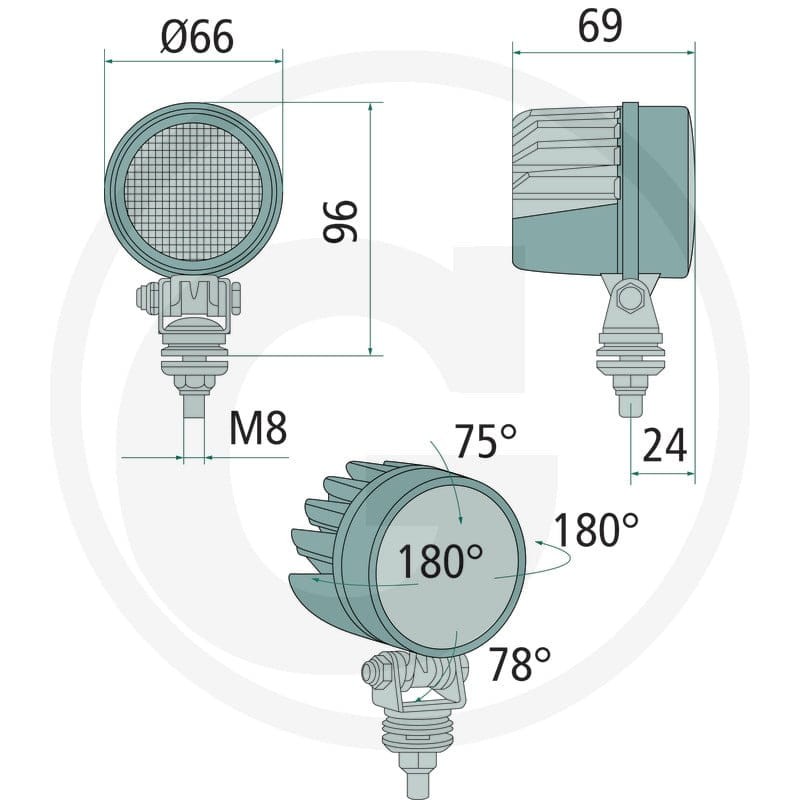 GRANIT Reflektor roboczy LED 70799516 - Sklep PoltechParts