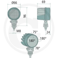 GRANIT Reflektor roboczy LED 70799516 - Sklep PoltechParts