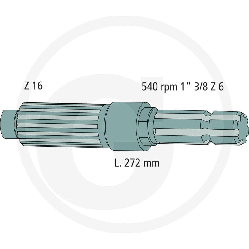 GRANIT Końcówka wałka przekaźnika mocy 70812354 - 70812354 - Sklep rolniczy PoltechParts
