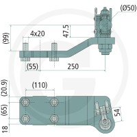Sauermann Układ kierowania kół tylnych 711127111 - Sklep PoltechParts