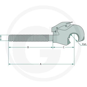 CBM Hak zaczepowy 712G3PD118DX