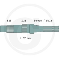 GRANIT Końcówka wałka przekaźnika mocy 70815408 - 70815408 - Sklep rolniczy PoltechParts