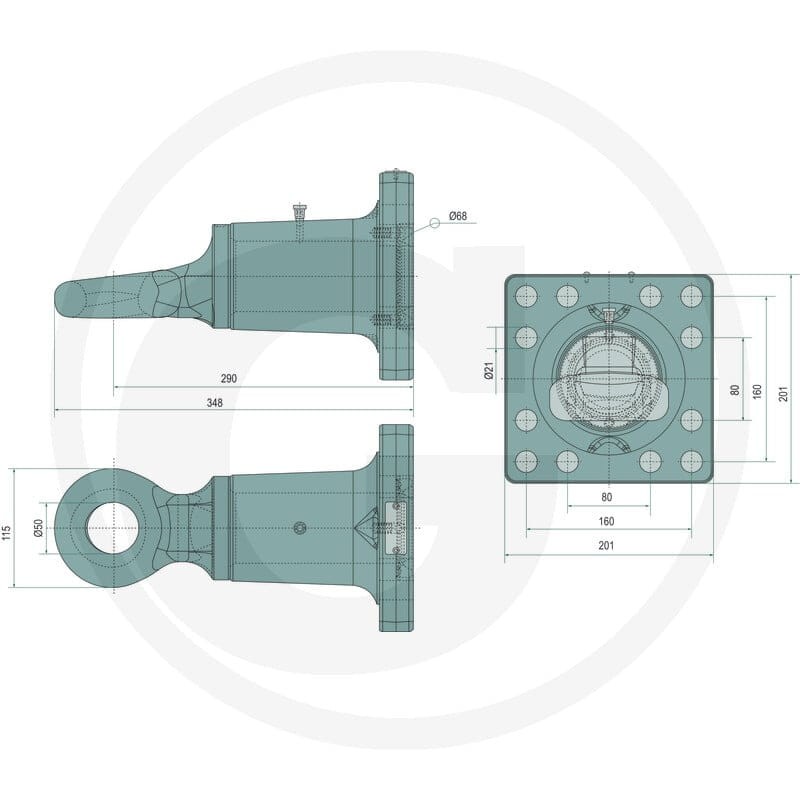 Scharmüller Ucho zaczepu 77700665400 | poltechparts.pl