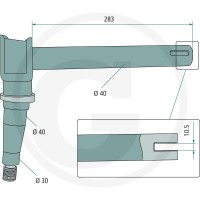 GRANIT Zwrotnica osi 72704018 - Sklep PoltechParts