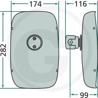ECCO Lusterko 65499033 - 65499033 - Sklep rolniczy PoltechParts