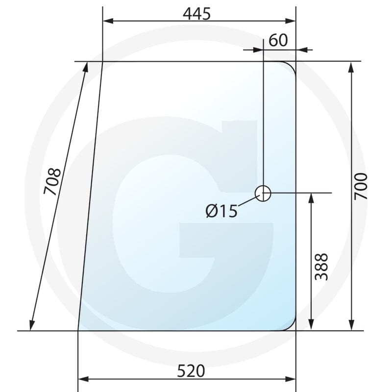 GRANIT Szyba boczna 650S390723
