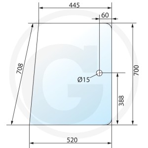 GRANIT Szyba boczna 650S390723