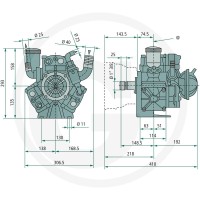 Annovi Reverberi Pompa membranowa tłokowa AR 115 bp C 6701203 - 6701203 - Sklep rolniczy PoltechParts