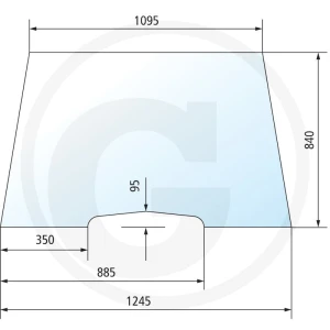 GRANIT Szyba przednia 65015265