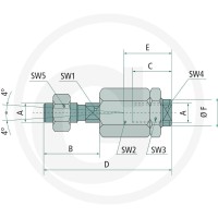 GRANIT ZHO-BEF-AK-M12x1,25 Złącze wyrównujące 606KY1131 - Sklep PoltechParts