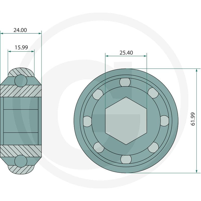 GRANIT Łożysko 647JD9338F - 647JD9338F - Sklep rolniczy PoltechParts