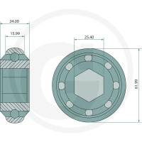 GRANIT Łożysko 647JD9338F - 647JD9338F - Sklep rolniczy PoltechParts
