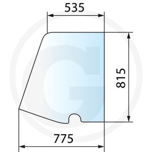 GRANIT Szyba drzwi 65011134