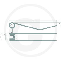 GRANIT Palec zgrabiarki pokosowej 52552515… | poltechparts.pl