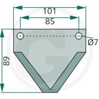 GRANIT Nóż 527527364 - 527527364 - Sklep rolniczy PoltechParts