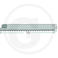 GRANIT Nóż tnący 52760935 - 52760935 - Sklep rolniczy PoltechParts