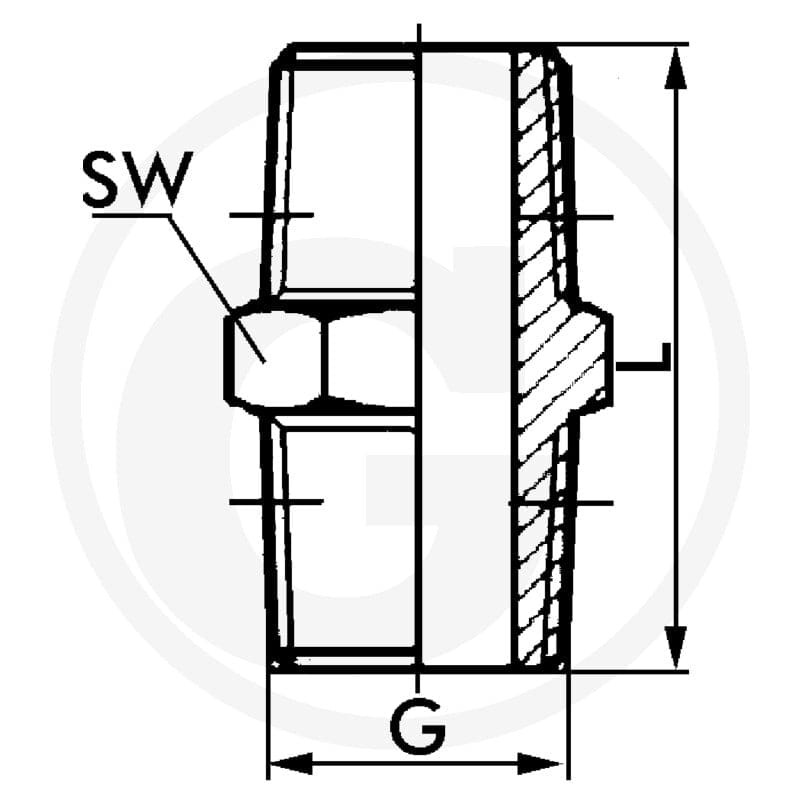 GRANIT F-Dk-3/4-VA Złączka dwustronna 60612026160 - 60612026160 - Sklep rolniczy PoltechParts