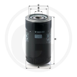 MANN FILTER Filtr oleju 565W950.22