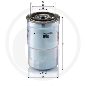 MANN FILTER Filtr paliwa WK 940/37 X 565WK940.37X