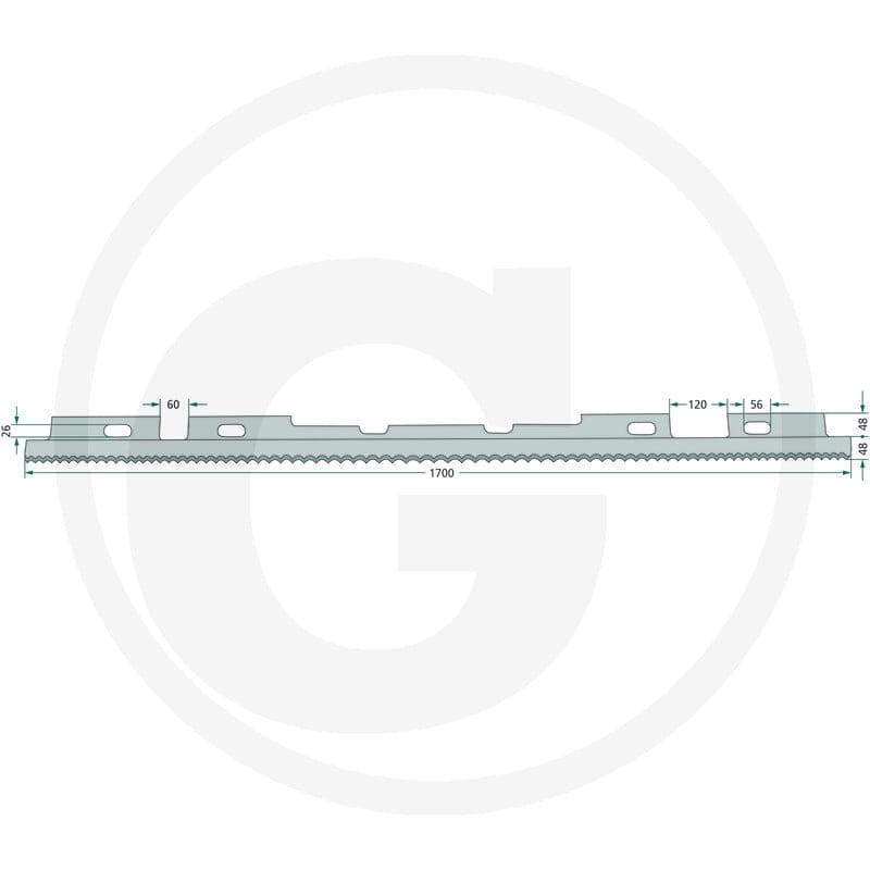 GRANIT Nóż tnący 52728202505 - 52728202505 - Sklep rolniczy PoltechParts