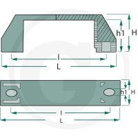 GRANIT Uchwyt kabłąkowy 485BG02-110 - 485BG02-110 - Sklep rolniczy PoltechParts