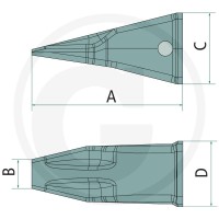 GRANIT Ząb 50915Z40014 - 50915Z40014 - Sklep rolniczy PoltechParts