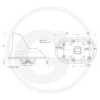 Blaupunkt Antena dachowa DAB-A-GPS-a Shark 5060010097 - 5060010097 - Sklep rolniczy PoltechParts