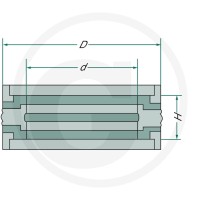 GRANIT Uszczelnienie tłoka 470K100X085X20 - 470K100X085X20 - Sklep rolniczy PoltechParts
